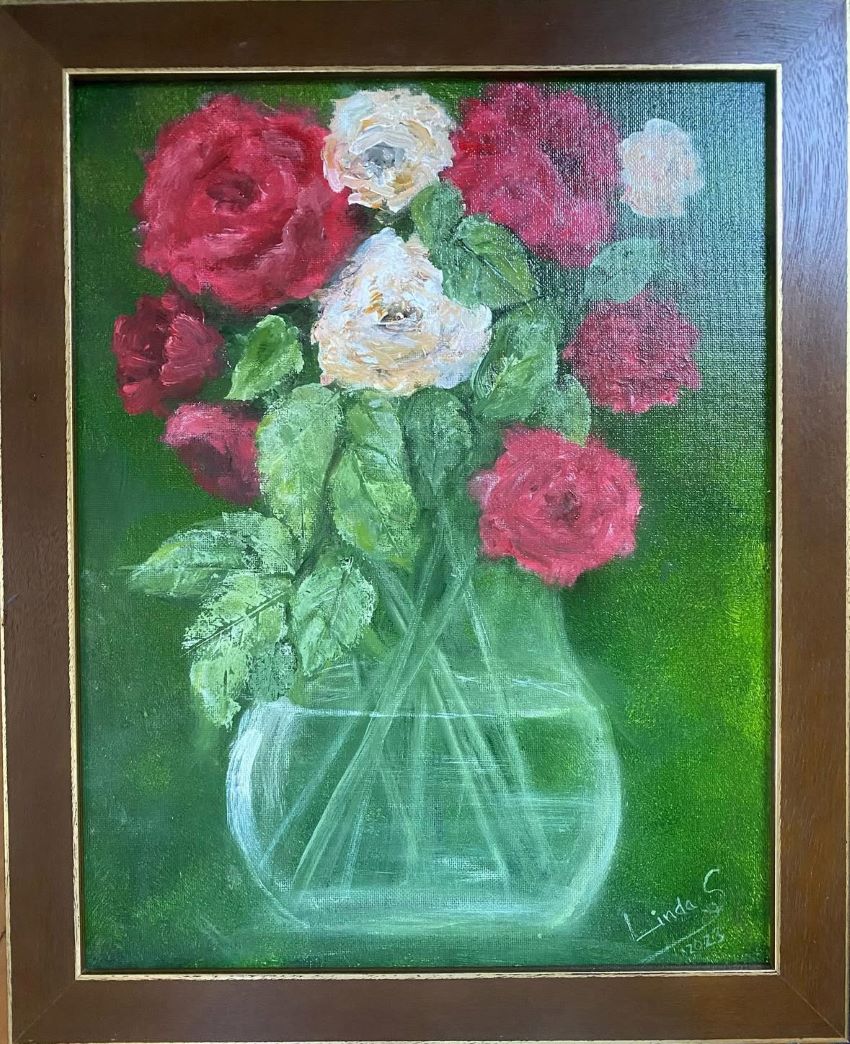 Roses in Glass